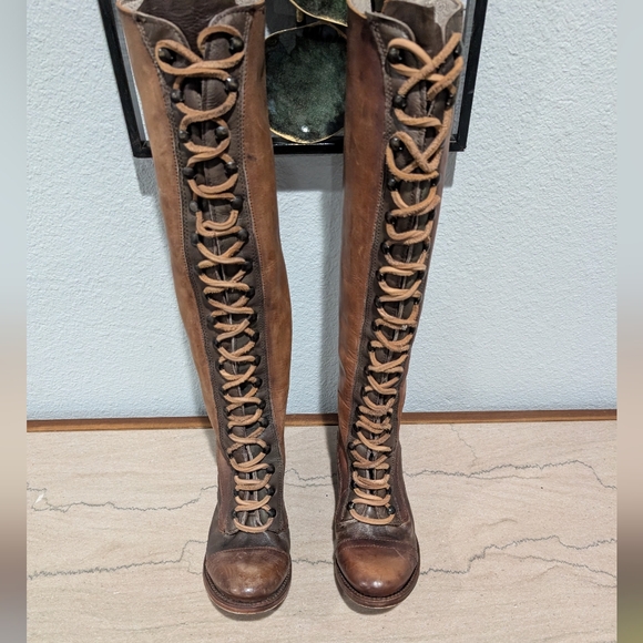 NEW FreeBird ARLO Lace Up Knee High Boots size 7 - Picture 4 of 16